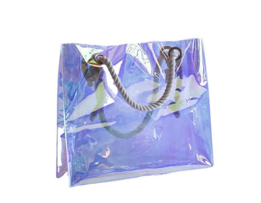 Stylish Clear Bag Medium Size Perfect for spring or summer outfits. Quality Rope Handle